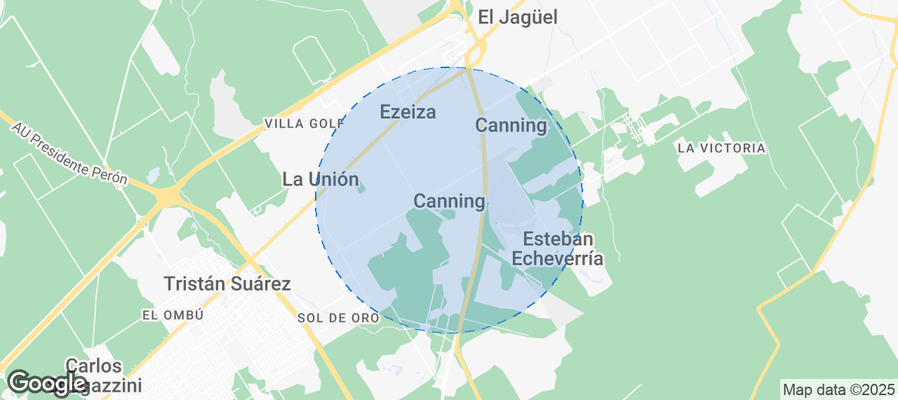 Map of Airbnb listings in Canning