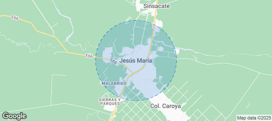 Map of Airbnb listings in Jesús María