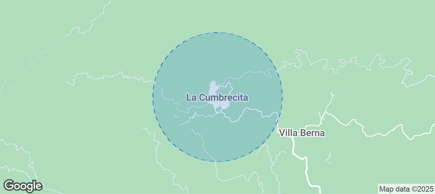Map of Airbnb listings in La Cumbrecita
