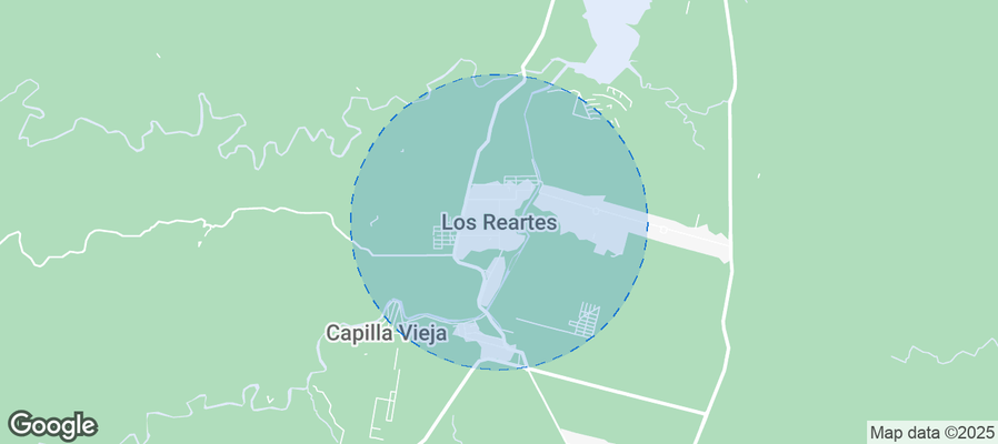 Map of Airbnb listings in Los Reartes