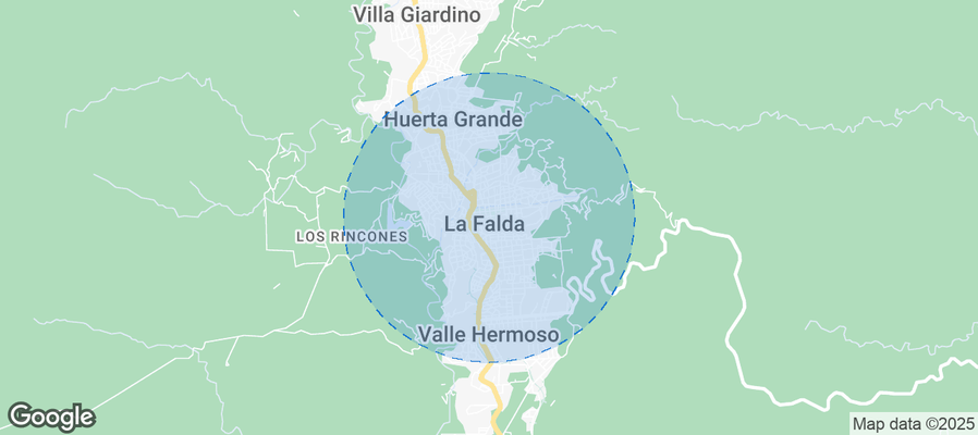 Map of Airbnb listings in Municipio de La Falda
