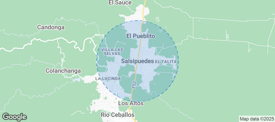 Map of Airbnb listings in Salsipuedes