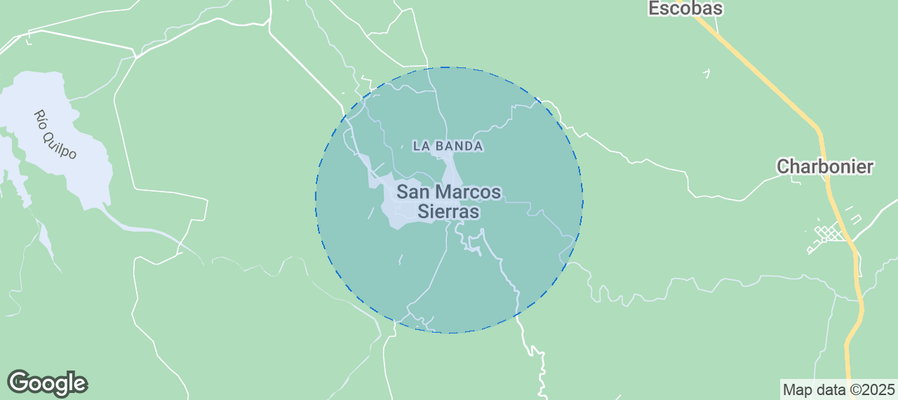 Map of Airbnb listings in San Marcos Sierra