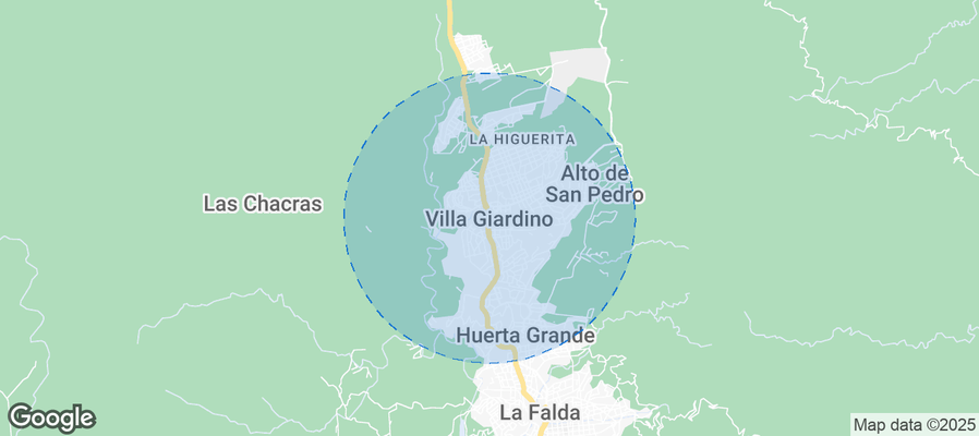 Map of Airbnb listings in Villa Giardino