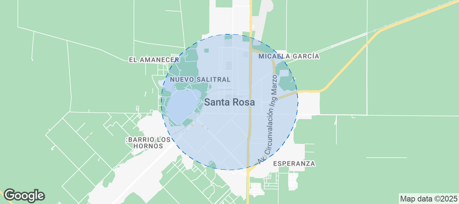 Map of Airbnb listings in Santa Rosa