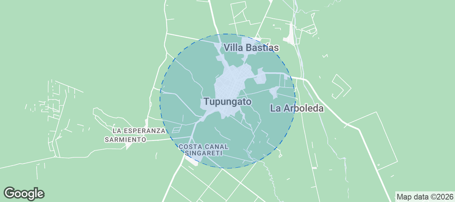 Tupungato Airbnb map