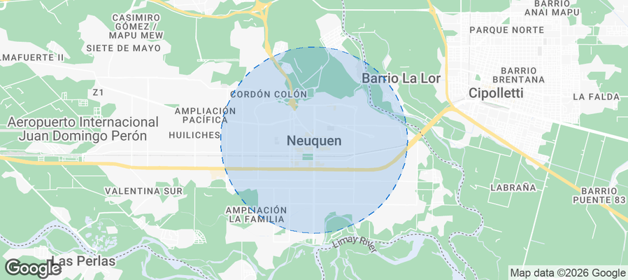 Neuquén Airbnb map