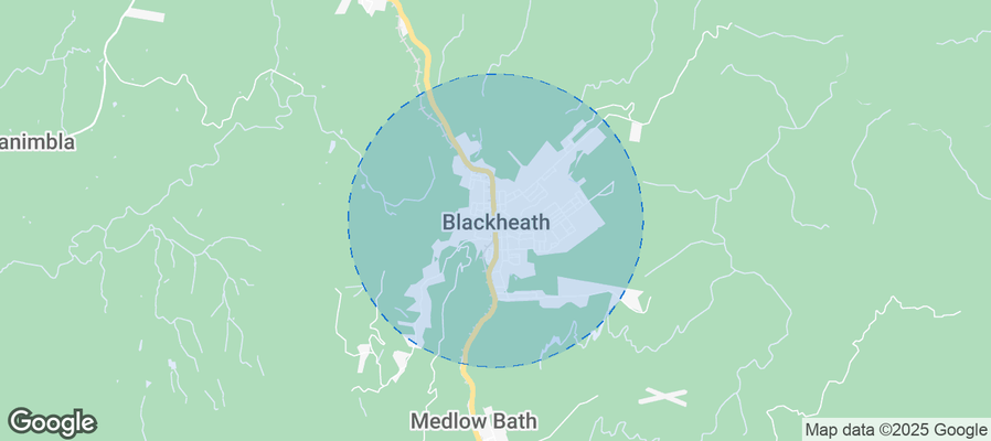Map of Airbnb listings in Blackheath