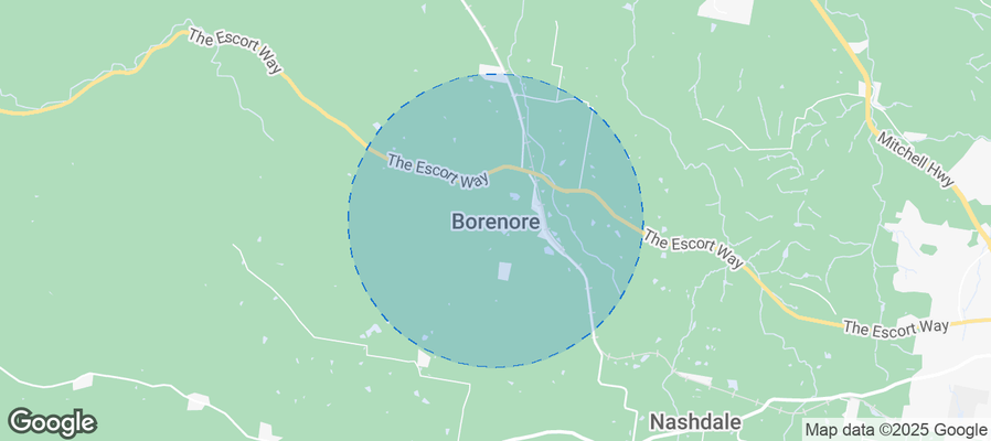 Map of Airbnb listings in Borenore