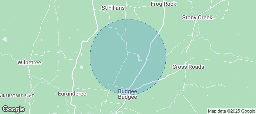 Map of Airbnb listings in Mid-Western Regional Council