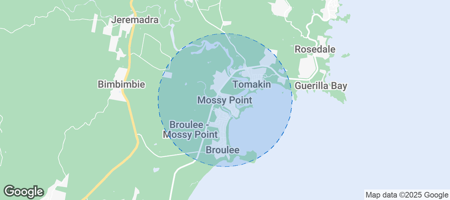 Map of Airbnb listings in Mossy Point