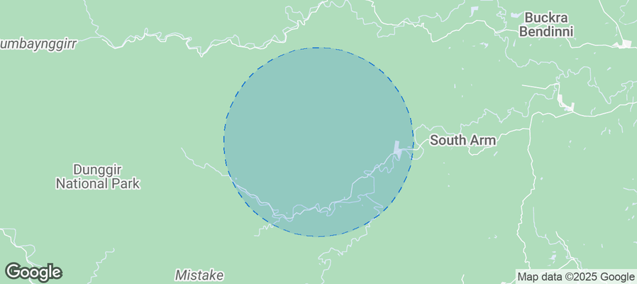 Map of Airbnb listings in Nambucca Valley Council