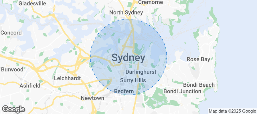 Map of Airbnb listings in Sydney