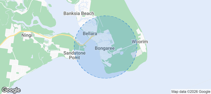 Bongaree Airbnb map