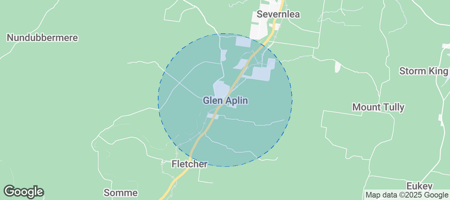Map of Airbnb listings in Glen Aplin