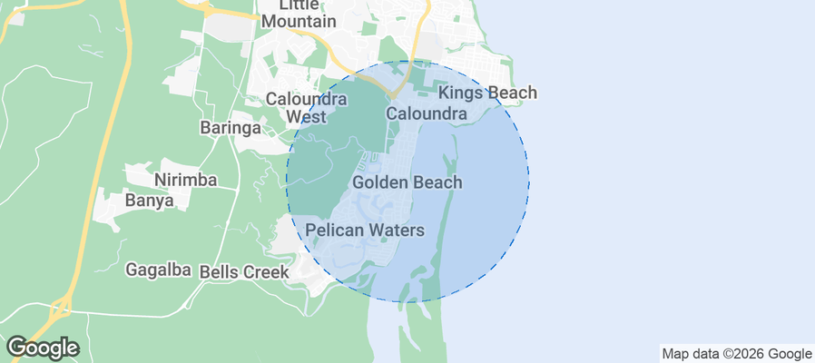 Map of Airbnb listings in Golden Beach