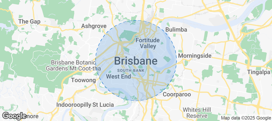 Map of Airbnb listings in Brisbane