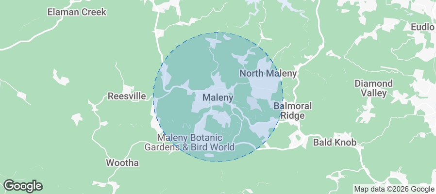 Maleny Airbnb map