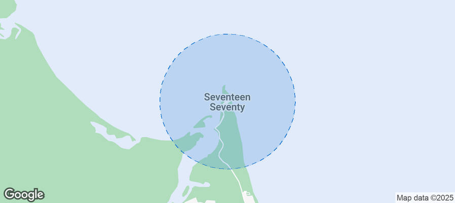 Map of Airbnb listings in Seventeen Seventy