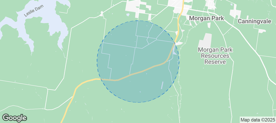 Map of Airbnb listings in Southern Downs Regional
