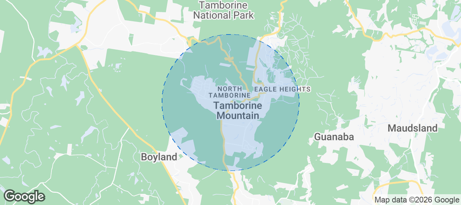 Map of Airbnb listings in Tamborine Mountain