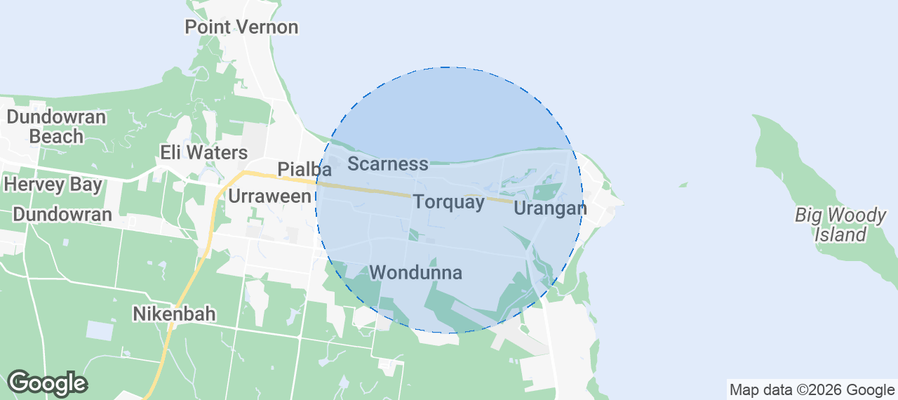 Torquay Airbnb map
