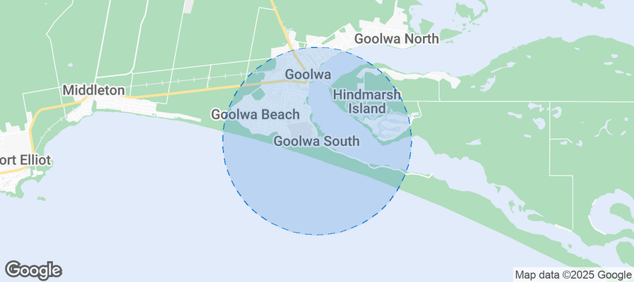 Map of Airbnb listings in Goolwa South