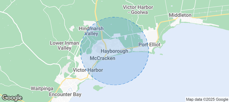 Map of Airbnb listings in Hayborough