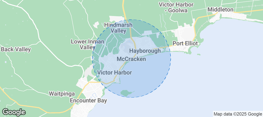 Map of Airbnb listings in McCracken