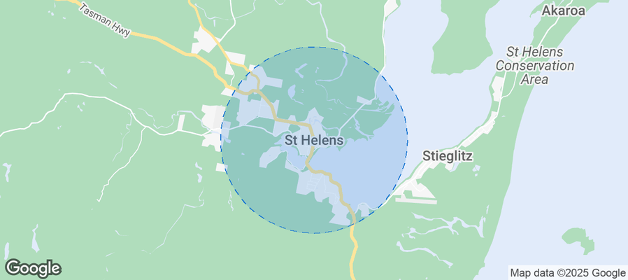 Map of Airbnb listings in St Helens