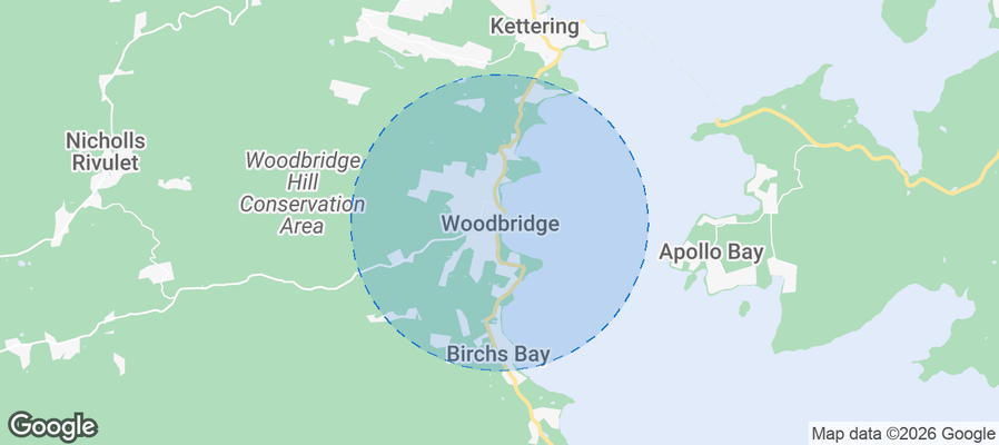 Woodbridge Airbnb map
