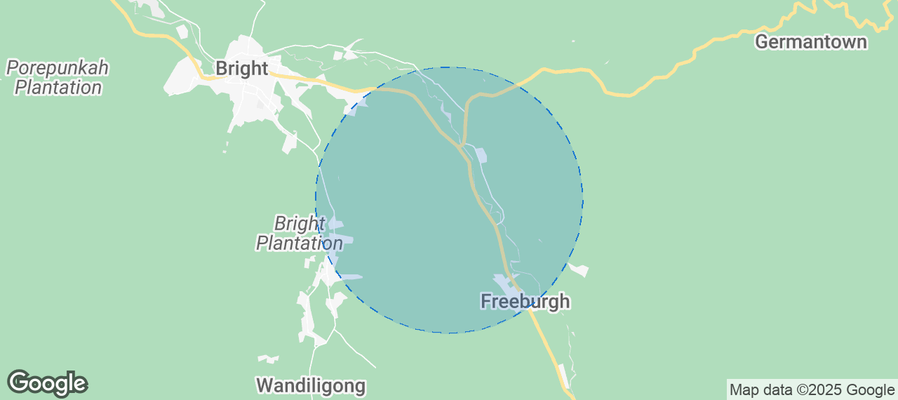 Map of Airbnb listings in Alpine Shire