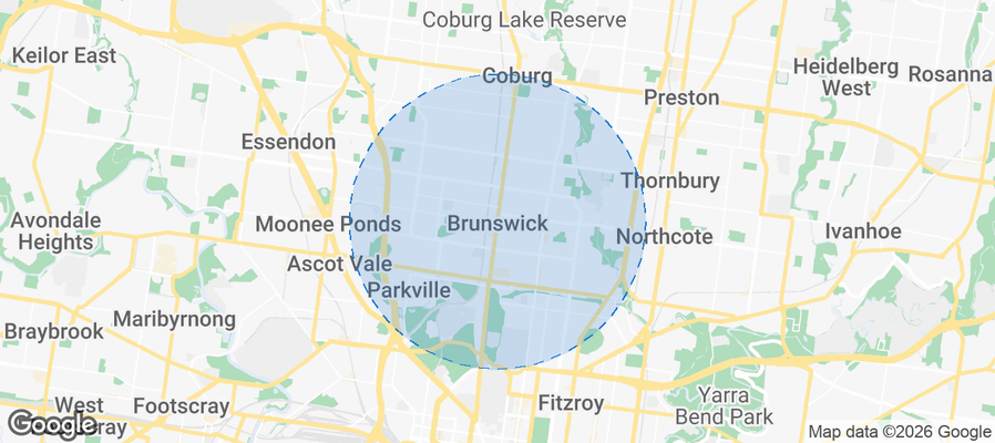 Brunswick Airbnb map