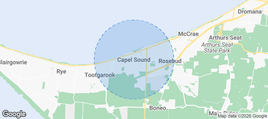 Map of Airbnb listings in Capel Sound