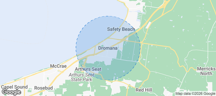 Dromana Airbnb map