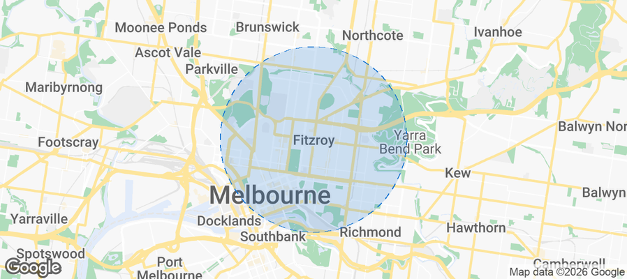 Fitzroy Airbnb map