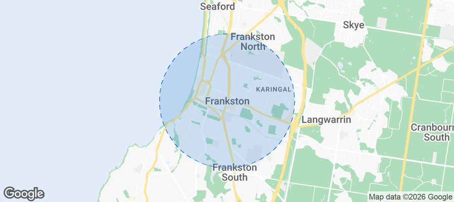 Frankston Airbnb map