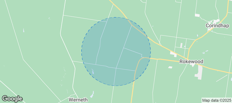 Map of Airbnb listings in Golden Plains Shire