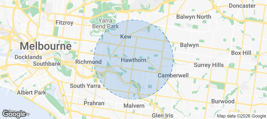 Hawthorn Airbnb map