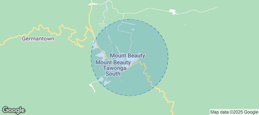 Map of Airbnb listings in Mount Beauty
