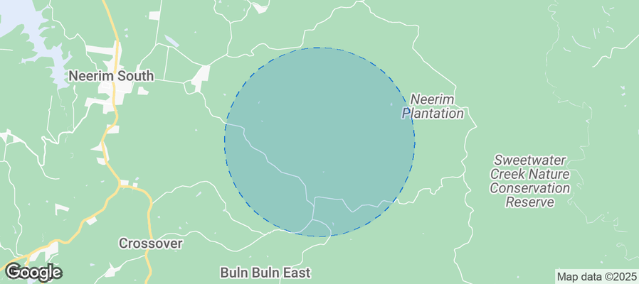 Map of Airbnb listings in Shire of Baw Baw