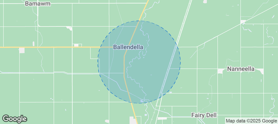 Map of Airbnb listings in Shire of Campaspe