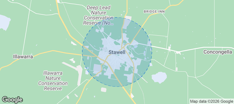 Stawell Airbnb map
