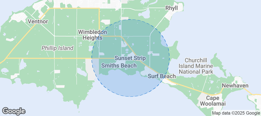 Map of Airbnb listings in Sunset Strip