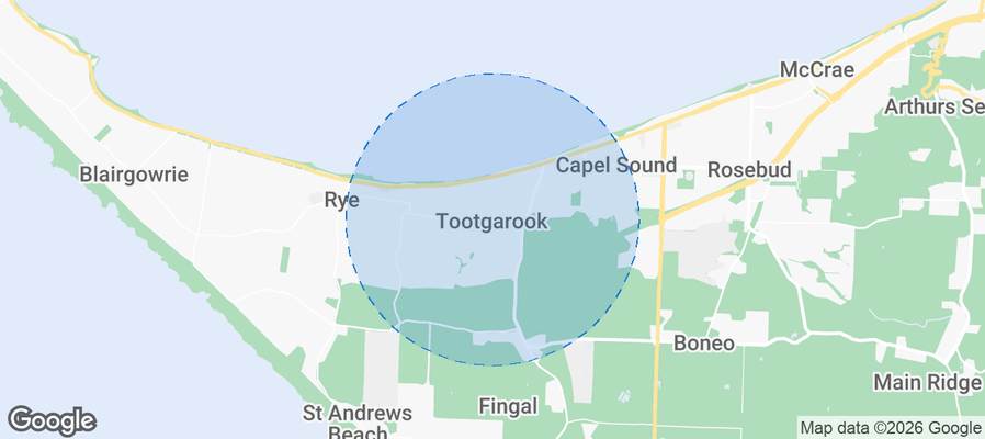 Tootgarook Airbnb map