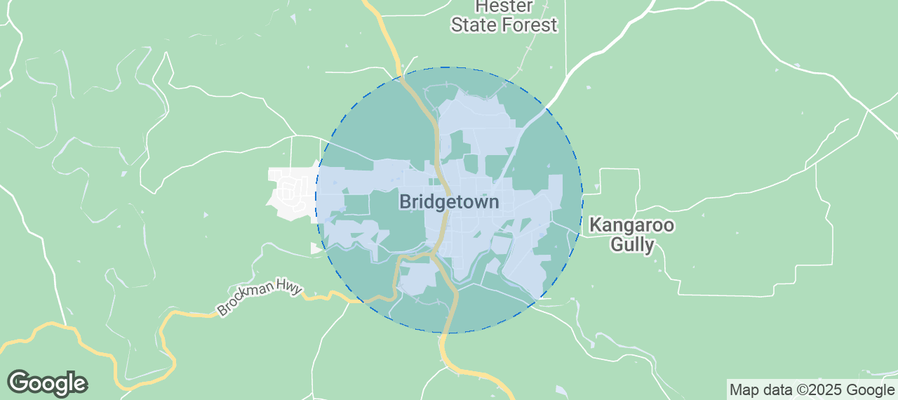 Map of Airbnb listings in Bridgetown