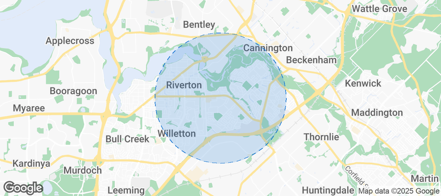 Map of Airbnb listings in City of Canning