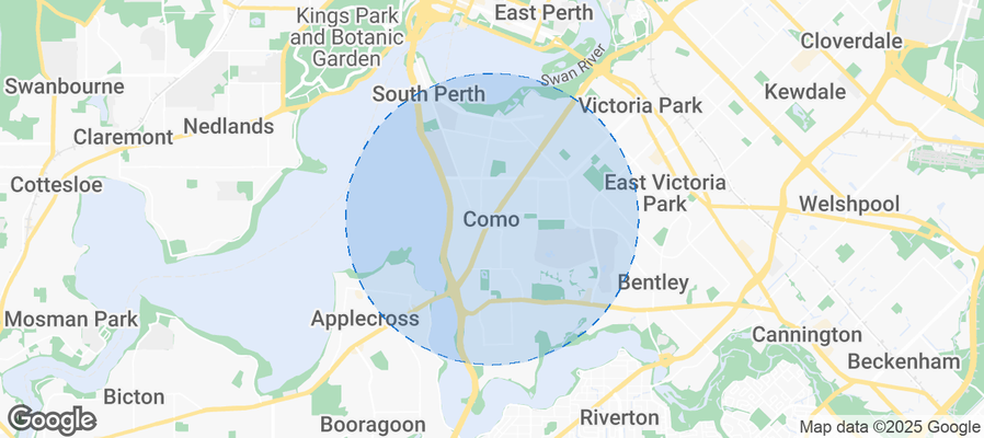 Map of Airbnb listings in Como