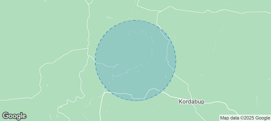 Map of Airbnb listings in Shire Of Denmark