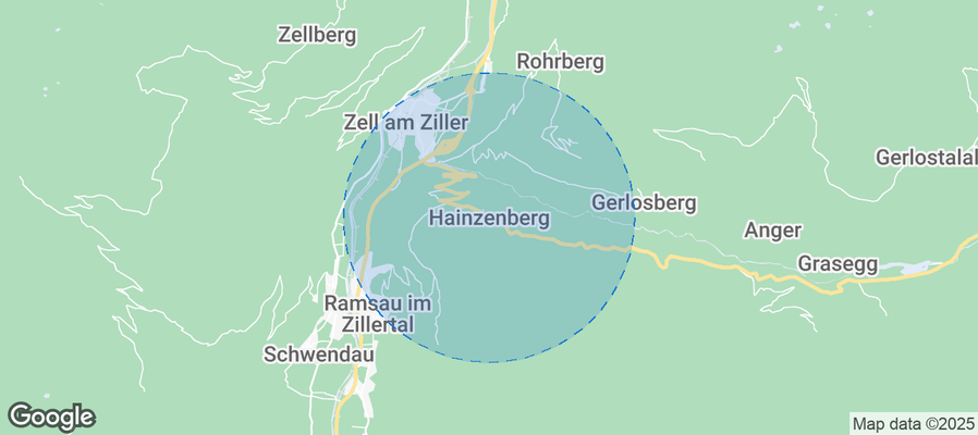 Map of Airbnb listings in Hainzenberg